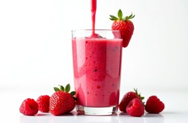 strawberry milk cocktail