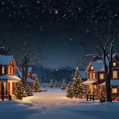 Naklejka premium Christmas tree with gifts