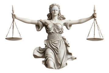 PNG Lady Justice statue holding scales