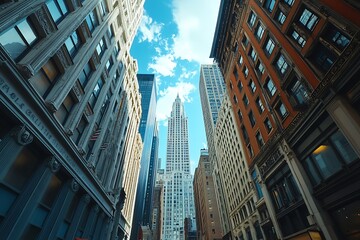 American Businessman Walking Upward New York City Rush Hour