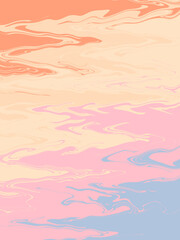 Retro pink yellow abstract design. Illustration for banner, poster.