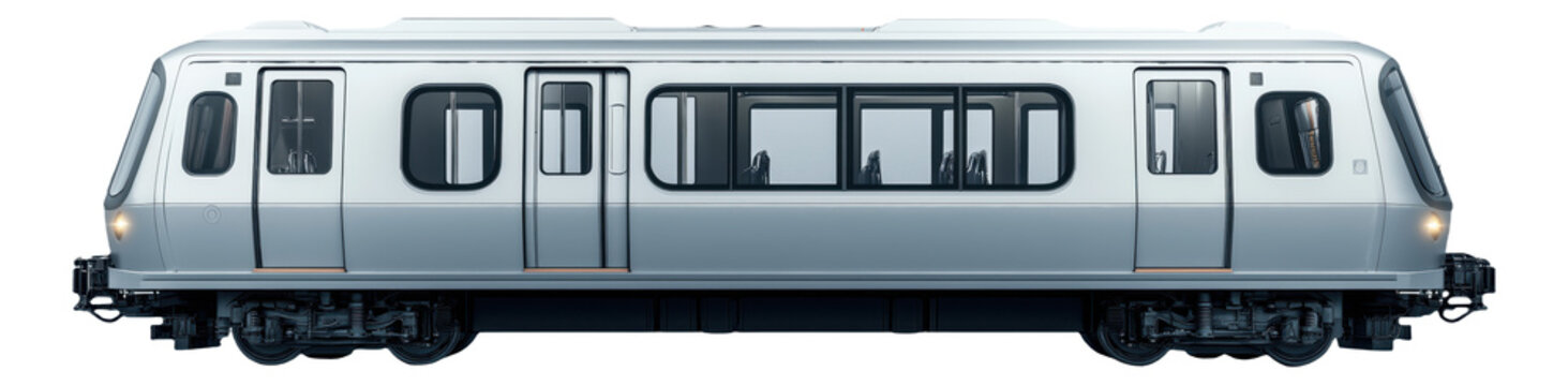 PNG Modern subway train car side view