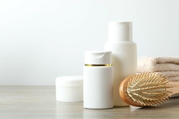 Personal hygiene products on the table