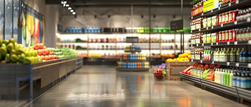 Supermarket Advertisement Stand with Blank Canvas for Promotions