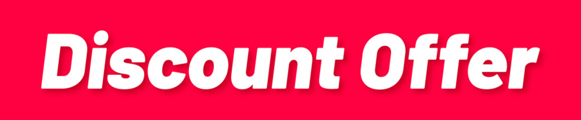 Obraz premium Discount Offer Stamp, Red Background with Discount Offer Word Rubber Stamp Banner