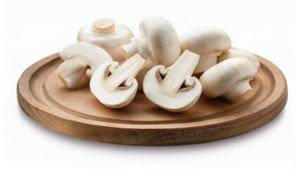 Crisp White Mushroom Slices Perfect for Your Next Recipe"