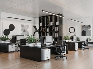 Urban Office Aesthetics Clean Lines and Modern Design