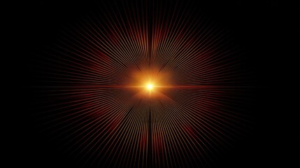 Naklejka premium Abstract Radiating Light Burst Design