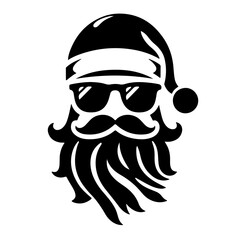 Christmas Santa silhouette 