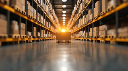 Warehouse logistics system using automated inventory scanners to maintain accurate stock counts, Automated inventory scanners, Precise, efficient, modern