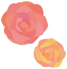 バラの花 装飾 ベクター素材