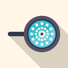 Security camera with multiple lenses providing comprehensive surveillance, ensuring safety and protection in a flat design