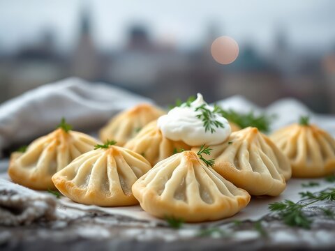 Delicious Ukrainian food, visually stunning.
