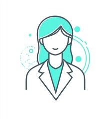 Obraz premium Female Professional Icon.