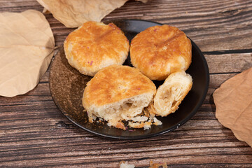 Sweet shortbread on a plate