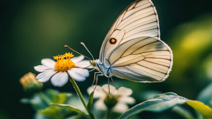 Nature background with a field of blooming flowers for graphic design or wallpaper.