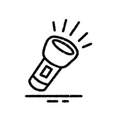 Flashlight Torch Simple Icon