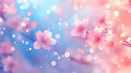 Obraz premium Nature background with a field of blooming flowers for graphic design or wallpaper.