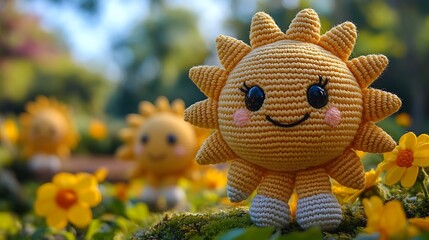 Sunny crochet toy