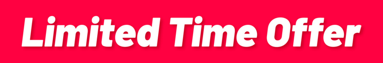 Obraz premium Limited Time Offer Stamp, Red Background with Limited Time Offer Word Rubber Stamp Banner