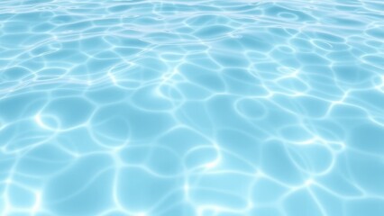 Abstract depiction of light blue water with subtle waves and ripples on its surface, liquid, peaceful, soothing