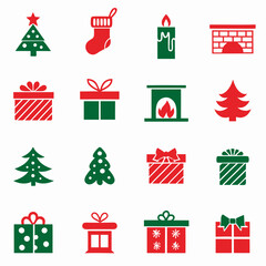 Christmas Gifts vector art illustration