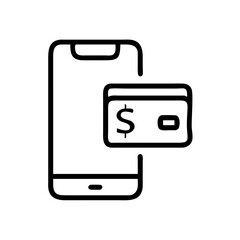 Obraz premium Good icon smartphone payment graphic