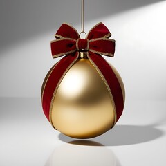 golden easter egg with ribbon