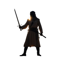 Arabian Warrior, Sword, Silhouette