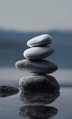 Stones balance peace silence concept
