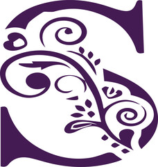 English Alphabet art color signs letters design