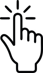 Obraz premium -simple-black-and-white-line-art-icon-of-a-hand-wi (1).eps