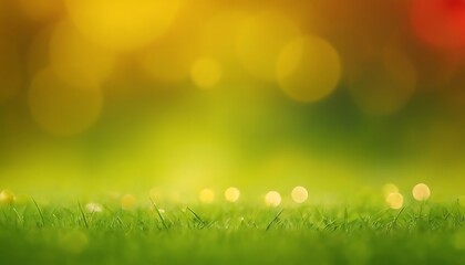 Obraz premium red green Light Bokeh Background,green yellow and red color glitter sparkle background. Space for your text. Flat lay.13