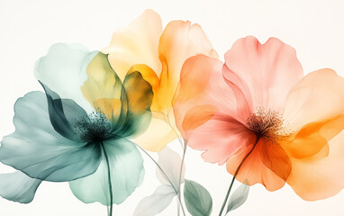 Obraz premium Vintage floral texture art background