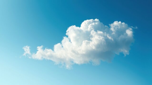The delicate white cloud floats effortlessly on the windless blue expanse of the sky with its intricate lacy patterns , nature, airy, sky