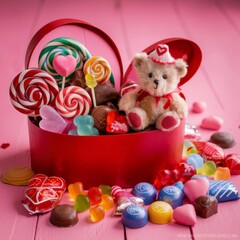 Obraz premium Valentine day candies
