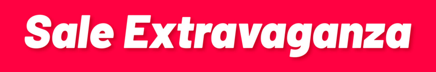 Obraz premium Sale Extravaganza Stamp, Red Background with Sale Extravaganza Word Rubber Stamp Banner