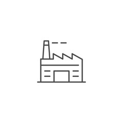 Factory icon template vector illustration