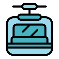 Funicular railway car ascending a mountain slope, offering scenic transportation