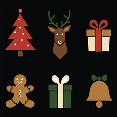 Naklejka premium Christmas Design Elements Vector Collection