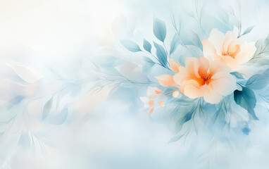 Obraz premium Retro style floral texture art background