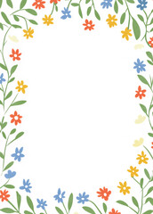 Fototapeta premium Flowers Frame