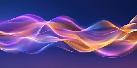 Abstract flowing waves in vibrant colors create a dynamic visual effect.