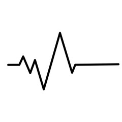 Heart beat line. Thin line vector of signs for infographic  logo  app development and website design. Heart rhythm 