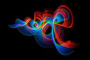 Abstract background with glowing lines