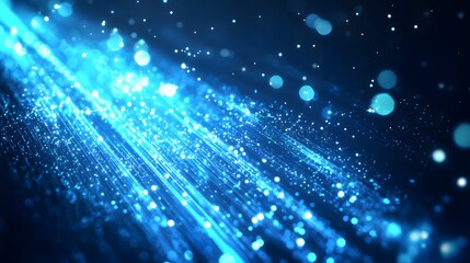 Obraz premium Fiber optic cables running through an industrial facility, forming the backbone of a modern telecommunication infrastructure