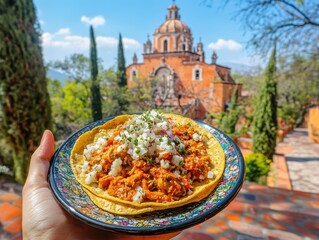 Taco feast celebration a scenic culinary experience in a historic location