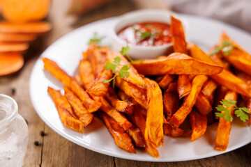 fried sweet potatoes, healthy french fries