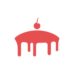 Bakery Cake Logo Template Icon