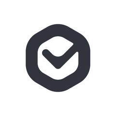 Check Mark Logo Template Icon